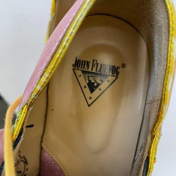 JOHN FLUEVOG DARBY FELLOWSHIP IN PINK WITH TAPESTRY ACCENT - Picture 10 of 10